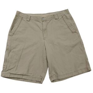 Columbia Omni-Shield Cargo Shorts Mens 38 Beige Cotton Casual Outdoor Hiking